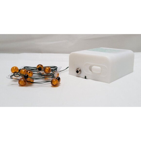 Dept 56 Halloween Village PUMPKIN LIGHTS 12 LED Light Strand #52700 - Picture 2 of 14